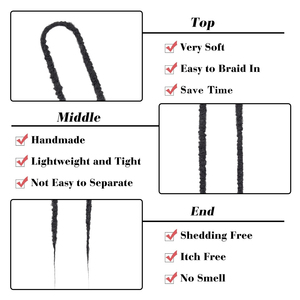 <span class=keywords><strong>Extensiones</strong></span> <span class=keywords><strong>de</strong></span> Cabello <span class=keywords><strong>de</strong></span> 24 Pulgadas <span class=keywords><strong>con</strong></span> Puntas, <span class=keywords><strong>Extensiones</strong></span> <span class=keywords><strong>de</strong></span> Rastas Hechas a Mano <span class=keywords><strong>para</strong></span> <span class=keywords><strong>Hombres</strong></span>, Mujeres y Niños - Product Image 3