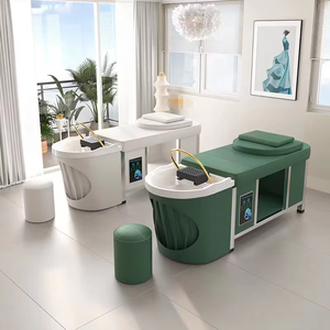 Sillón de Spa Capilar Japonés Multifuncional y Moderno para Salón, con Cuenco de Vapor Tailandés, Cama de Masaje, Estructura de Acero Inoxidable y Ecológico - Product Image 5