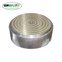 Mandrin électromagnétique à pôles fins certifié CE, table magnétique ronde de haute précision pour rectifieuse de surface CNC, personnalisable OEM ODM