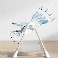 Chaise berçante multifonctionnelle pour bébé Chaise de salle à manger 3 en 1 pour bébé convertie en chaise berçante et haute Livrée avec ceinture de sécurité à 5 points