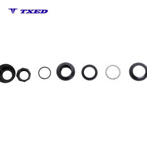 Jeu de têtes en acier NECO H112 pour vélo, 25,4x44x30mm, filetage H=25mm, 10 pièces, couvercle en alliage, finition noire - Product Image 6