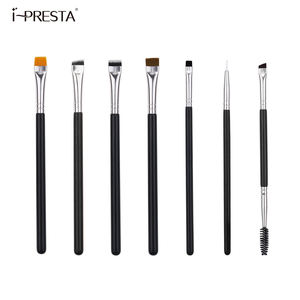 Ensemble de 7 pinceaux à sourcils synthétiques IPRESTA avec manche en aluminium pour le maquillage du visage et <span class=keywords><strong>des</strong></span> yeux - Kit <span class=keywords><strong>des</strong></span> artistes - Product Image 3