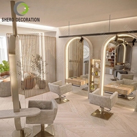 Présentoir de comptoir de magasin de meubles de salon de beauté personnalisé Mobilier de salon de manucure