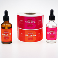 Rollo de vinilo autoadhesivo impermeable, etiqueta adhesiva transparente de Perfume para botella