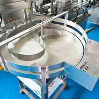 600mm 900mm 1200mm Abmessung Rotations akkumulation tisch aus Edelstahl und Flaschen entschlüsse ler