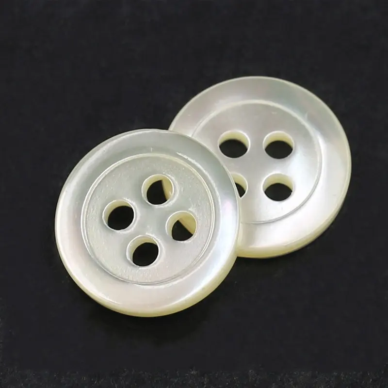 Trochus Button Mother Of Pearl Shell Custom Buttons For Clothes, Natural Buttons Shirts