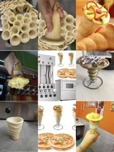 Máquina de <span class=keywords><strong>pizza</strong></span> de cono, taza personalizada/formas roscadas, parada de emergencia y fácil operación 201 acero inoxidable - Product Image 6