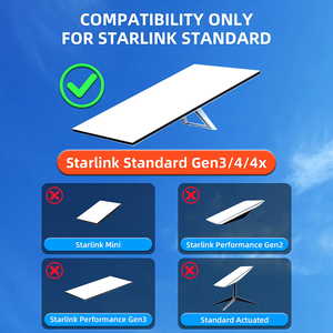 <span class=keywords><strong>Support</strong></span> de fixation robuste anti-tremblement à installation rapide sans outil JH-Mech pour montage sur poteau de réception <span class=keywords><strong>satellite</strong></span> extérieur Starlink - Product Image 3