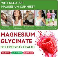 Gummies de magnésium infusées au CoQ10 et au potassium de marque blanche pour la santé cardiovasculaire et le soutien de la vitalité quotidienne