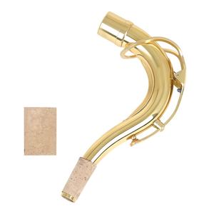 Saxophone ténor Bb avec col courbé laqué or, ensemble d'instruments à vent professionnel comprenant un étui, une embouchure et de la graisse pour bouchons - Product Image 1