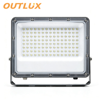 Projecteur LED OUTLUX E037 100W en aluminium haute luminosité, étanche IP65, pour entrepôt et éclairage extérieur