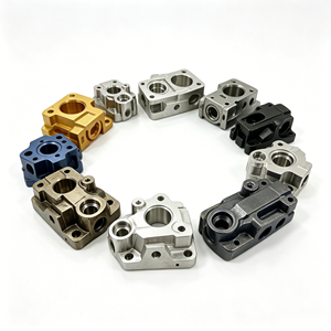 Bloque de Válvulas Neumáticas de Aluminio Mecanizado por CNC, Cuerpo de Válvula Hidráulica de Aire Anodizado, Piezas de Mecanizado de Precisión Personalizadas - Product Image 3