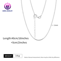 Collier chaîne maille gourmette Kirin personnalisé en argent pur 925, style vintage, chaînes fines, OEM ODM