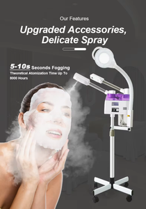 Vaporizzatore Facciale 3-in-1 Caldo/Freddo 2026, <span class=keywords><strong>Vapore</strong></span> Nano Ionico con Ozono e Lampada Ingrandente 8x <span class=keywords><strong>per</strong></span> Salone, Casa e Spa - Product Image 4