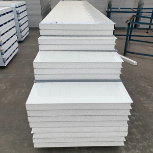 Prefabricated Houses Walls <strong>EPS</strong> <strong>Polystyrene</strong> Iso9001 Certificate Wall Sandwich Panel for Factory Workshop - Product Image 1