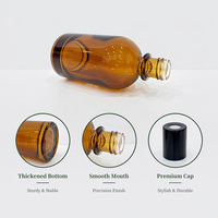 Diffuseur de parfum esthétique en verre ambré 100 ml, bouteille ronde pour la décoration du salon, de la chambre, parfum aromathérapie, cadeau