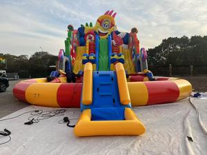 Mùa hè bán chạy nhất trượt nước bơm hơi 20m cấp thương mại với hồ bơi giật gân không trượt bề mặt Giao hàng nhanh - Product Image 2