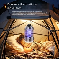 Lampe anti-insectes portable UV à choc électrique pour intérieur et extérieur 360° °   Lampe anti-moustiques électronique