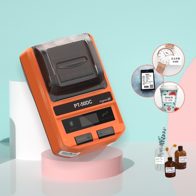 PUTY 58mm Wireless WiFi Indoor Barcode Price Tags Label Receipt Thermal Barcode Printer Stock Handheld Label Printer