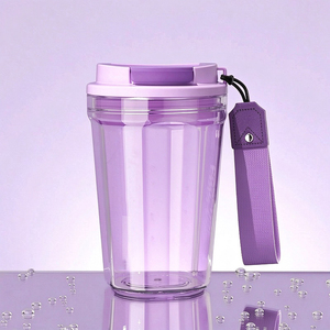 Gobelet isotherme Tritan 400 ml pour café, cola, sport, homme, couple, bouteille d'eau portable, élégant, minimaliste, pour voyage - Product Image 1