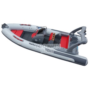 Bote Inflable Semirrígido (RIB) Yoolwin 580 <span class=keywords><strong>de</strong></span> Fibra <span class=keywords><strong>de</strong></span> Vidrio para 10 Personas, para Deportes Acuáticos, Recreación y Cruceros - Product Image 1