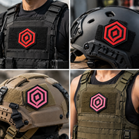 Écussons 3D personnalisés en PVC pour casques tactiques et gilets, étiquettes en caoutchouc avec logo personnalisé, équipement de sport de plein air, fabrication en usine