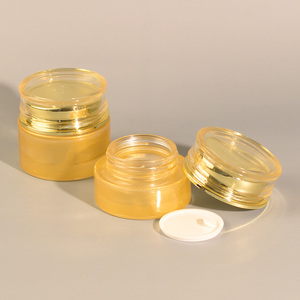 Ensemble d'emballages cosmétiques de luxe <span class=keywords><strong>en</strong></span> <span class=keywords><strong>verre</strong></span> rond doré, flacon pompe pour lotion et pot à crème pour sérum de soin de la peau - Product Image 5
