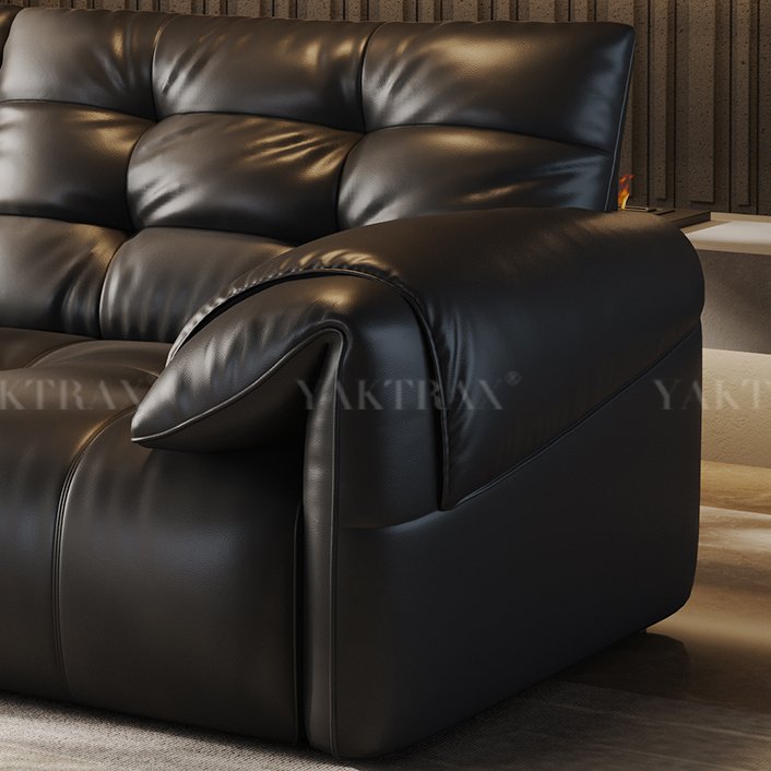 italian leather recliner grey sofa