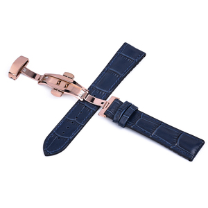 JUELONG Braun-Schwarzes Hybrid-Uhrenarmband Wasserdicht 18 19 20 21 22 24 mm Schmetterlingsverschluss Gummi-Leder Uhrenarmbänder - Product Image 5