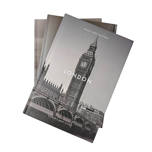 Livres décoratifs personnalisés, <span class=keywords><strong>impression</strong></span> de faux livres, ensemble de livres à couverture <span class=keywords><strong>rigide</strong></span> vierges avec étui, décoration de table basse pour la maison - Product Image 3