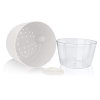 Pot de plante auto-arrosant, jardinière automatique à eau de jardin petit pot de fleur en plastique auto-arrosant paresseux