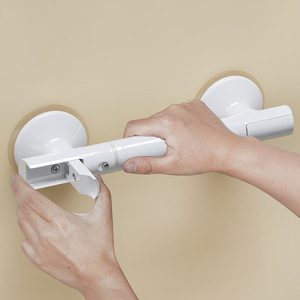 Grab Bar Bathroom Safety Handle Anti Slip Suction Cup Mount For Elderly Toilet Support 50kg Load Capacity Modern Simple Design - Product Image 2