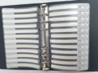 Libro de Muestras de Condensadores 0201, 0.5pf-220nf, Montaje Superficial, 51 Valores X 50 Piezas, Folleto de Resistencias de Chip SMD Surtidas