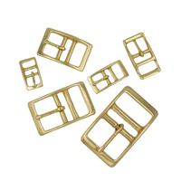 Boucle de serrage en laiton pour sangle marine, 2 barres, 20 mm, pour selle, ceinture, accessoires de quincaillerie pour animaux de compagnie, yachts et bateaux