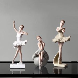 OEM Customized Ins Style Ballerina Resin Figurine Set - Graceful Dancer Statue for Home Office Birthday Gift - Product Image 3