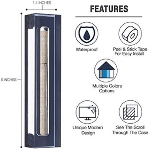 Haute Qualité Acrylique Mezuzah Casher Casher Casher Boîtes De Défilement Personnalisé Imprimé Casher Lucite <span class=keywords><strong>Mezuza</strong></span> Boîtes Acrylique Conceptions Modernes - Product Image 3