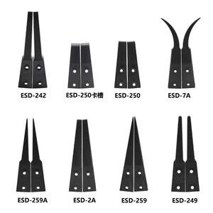 Pinzas antiestáticas ESD-242, punta de 3 mm, longitud de 25 mm, forma puntiaguda de grado industrial - Product Image 4