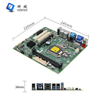 Carte mère double industrielle DDR3 neuve LGA1155 chipset Intel B75 2e/3e génération I3/i5/i7 double LAN I210AT 6 ports COM slots PCI GPIO