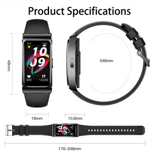 <span class=keywords><strong>Bracelet</strong></span> intelligent étanche IP68 avec moniteur de fréquence cardiaque, SpO2, suivi du sommeil, <span class=keywords><strong>podomètre</strong></span>, météo, suivi du cycle féminin et fonction d'appel pour femmes - Product Image 5
