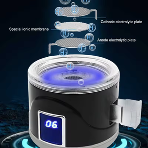 Bottiglia d'acqua in vetro portatile da viaggio 1000ml H2 H2 ricco filtro elettrico in titanio e portatile antiossidante - Product Image 4