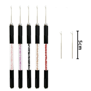 Pluma de Microblading de Doble Punta con Mango Negro y Porta Agujas Reutilizable para Kits de Tatuaje Microshade PMU - Product Image 3