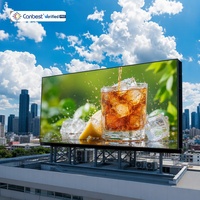 Display Led P10 P6 P8 luar ruangan Harga layar papan reklame Led kustom untuk iklan iklan gedung komersial tetap papan reklame Led