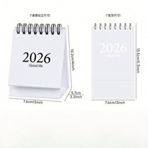 Calendario de Escritorio Personalizado al por Mayor 2025, Impresión Digital Cuadrada, Planificador Mensual, Encuadernación con Grapa, Personalizado para Oficina y Escuela - Product Image 4