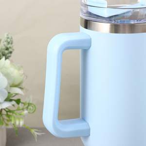 Gobelet de voyage isotherme sous vide à double paroi en acier inoxydable personnalisé H1.0 40 oz avec paille, motif étoile contemporain, compatible lave-vaisselle - Product Image 3