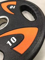 Disques de poids pour haltères Dinuo Multi-Grip, revêtement CPU, ergonomiques, 3 trous, pour musculation