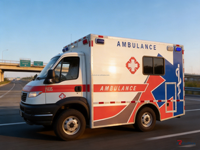 Ambulance tout-terrain robuste avec transmission 4x4 et moteur diesel, ambulance de secours en cas de catastrophe pour les services de sauvetage et d'urgence hors route