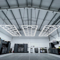 Nouvelle tendance, lumière de garage en forme de nid d'abeille 100-240V, lumière LED hexagonale, nouvelles lampes de plafond pour la décoration de magasin