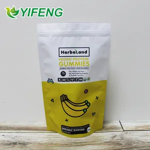 Nhiệt cán túi kẹo ngọt đường Snack standup với dây kéo nhôm lá Nắp kéo túi bỏng ngô bao bì