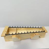 Professional Alto Xylophone 13 Key Red Hardwood Instrument Natural Pine Base for School Teaching