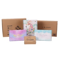 Boîtes cadeaux en carton ondulé pliables avec logo imprimé personnalisé pour vêtements pour chaussettes emballage postal gaufrage stratification mate